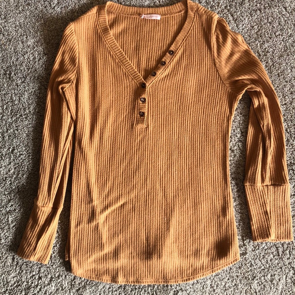 Camel Button Ces Femme Long sleeve